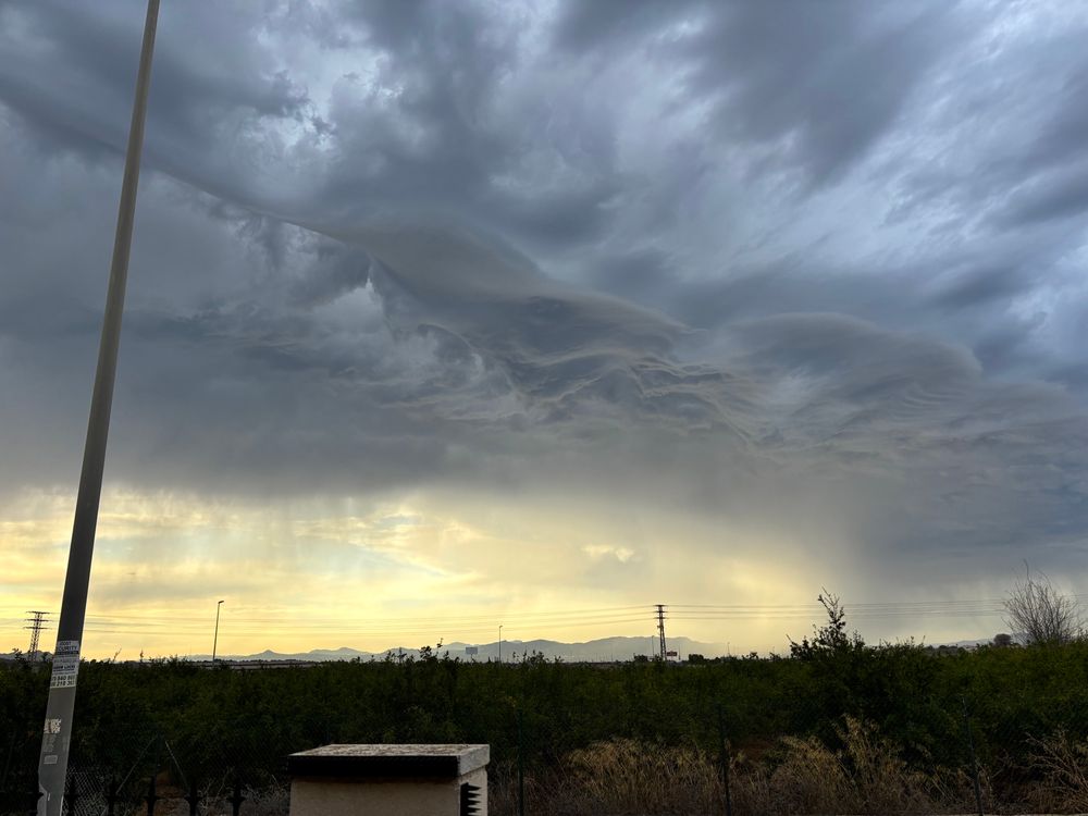 Dark clouds over the valley. 