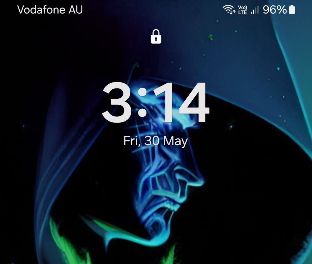 Screenshot of phone showing the time as 3:14 am Friday May 30th