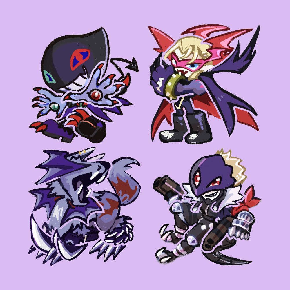 Dracmon – Sangloupmon – Myostismon – Beelzemon Linking Charm