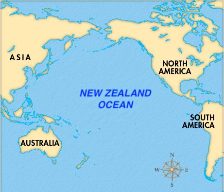 Map of the Pacific Ocean but labelled New Zealand Ocean