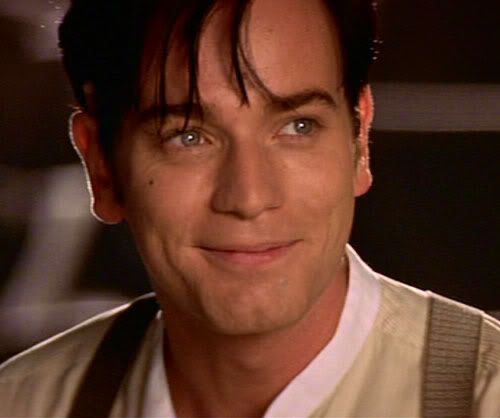 Christian from Moulin Rouge smiling (played by Ewan McGregor)