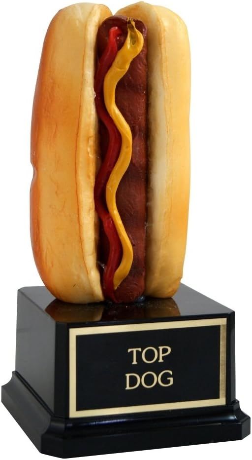 Hot dog trophy for a future hall of famer