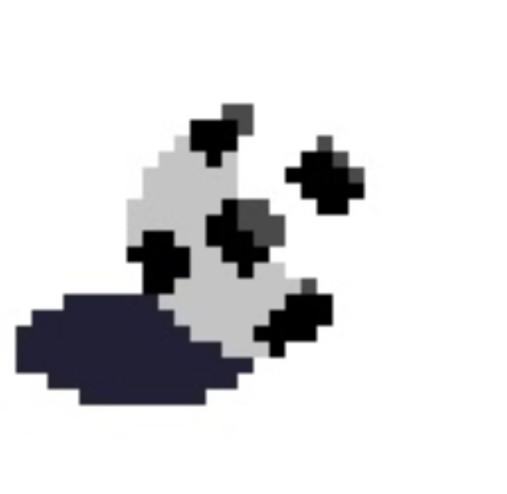 A pixel art soccer ball