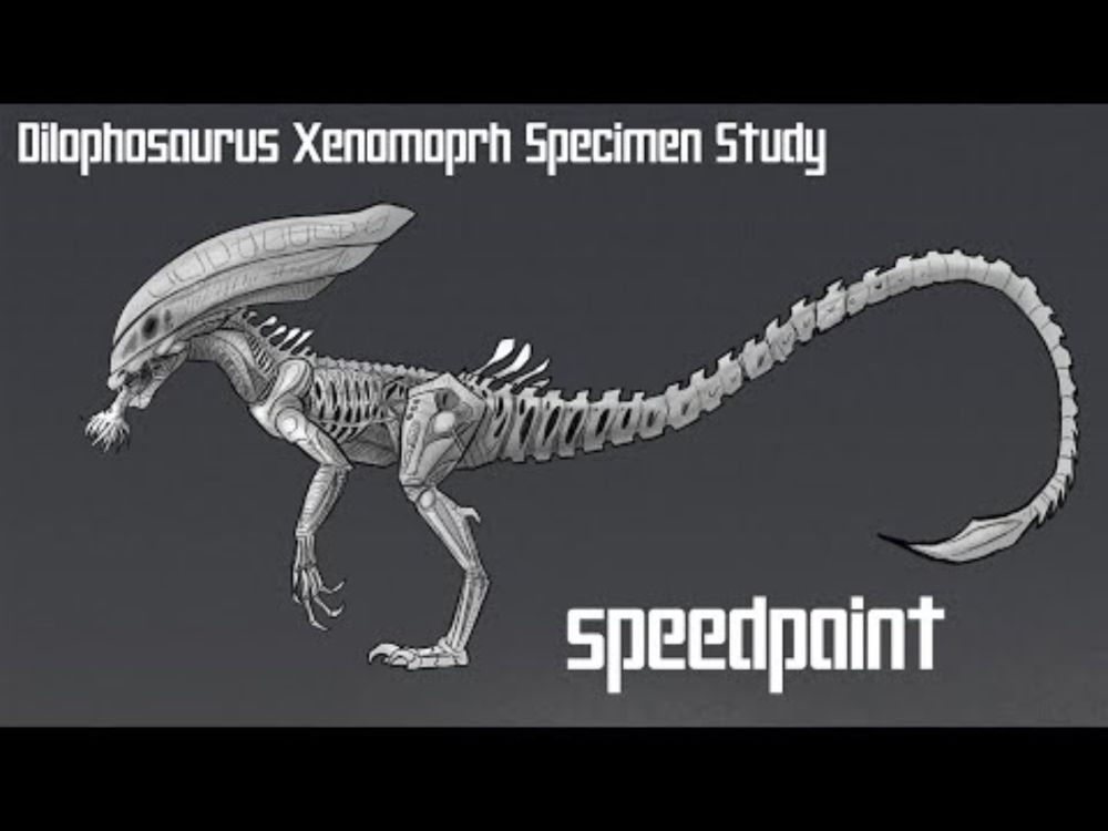 Dilophosaurus Xenomorph Speedpaint