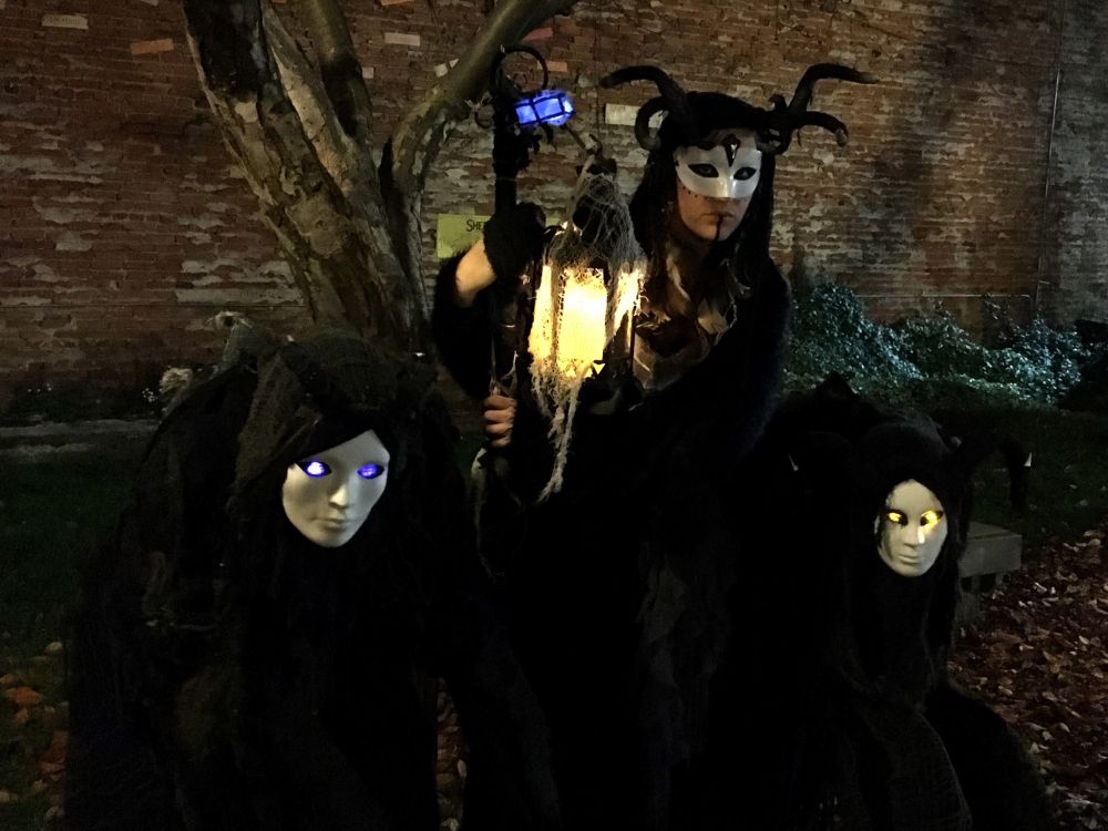 Our whole little group in 2016 that won the group Halloween costume contest at a bar in downtown Coeur d'Alene showing the parts that light up. 
