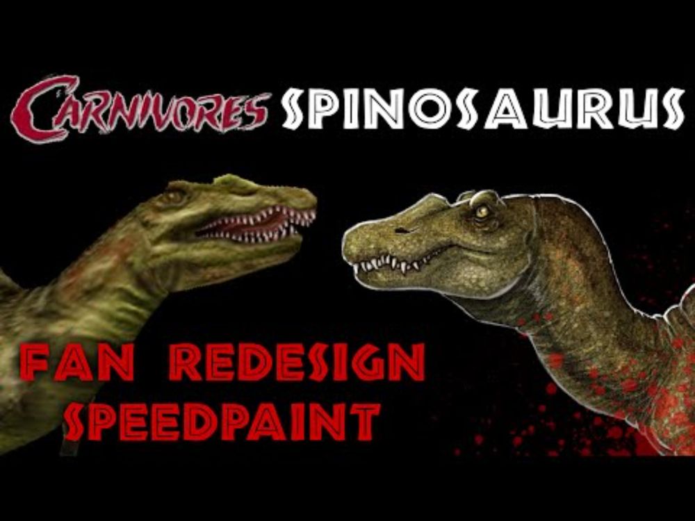 Carnivores: Dinosaur Hunter Spinosaurus | Redesign Fan Art Speedpaint