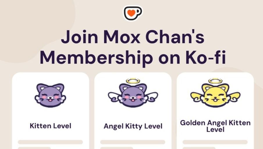 The badges were designed by me, this is a screenshot from Ko-fi ❤️☕