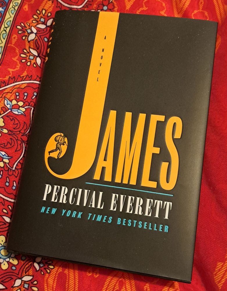 A copy of "James: a Novel" by Percival Everett.