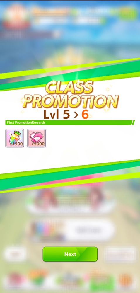 Umamusume Team Trials Class Promotion lvl 5 -> 6