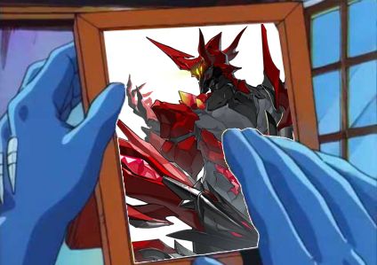 Hands hold a photo of Notorious Pompey from ZZZ (Zenless Zone Zero)