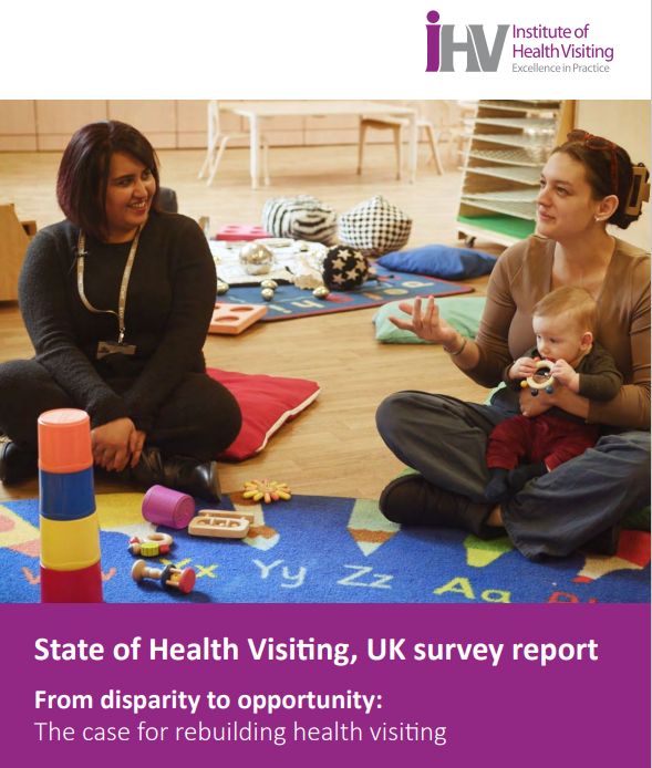 Front cover of new report by Institute of Health Visiting outlining the case for rebuilding health visiting