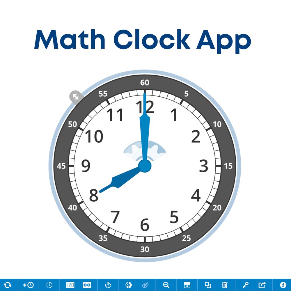 The Math Clock app interface. 