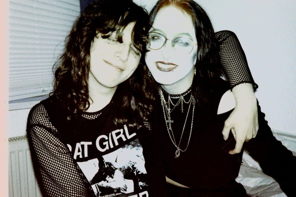 all pictures are pictures of me & my friends shot with an old analogue film camera, which gets very apparent because the colors are pretty washed out and the quality is kinda low