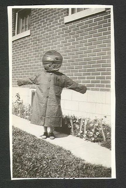 A vintage halloween postcard that is somehow... off.