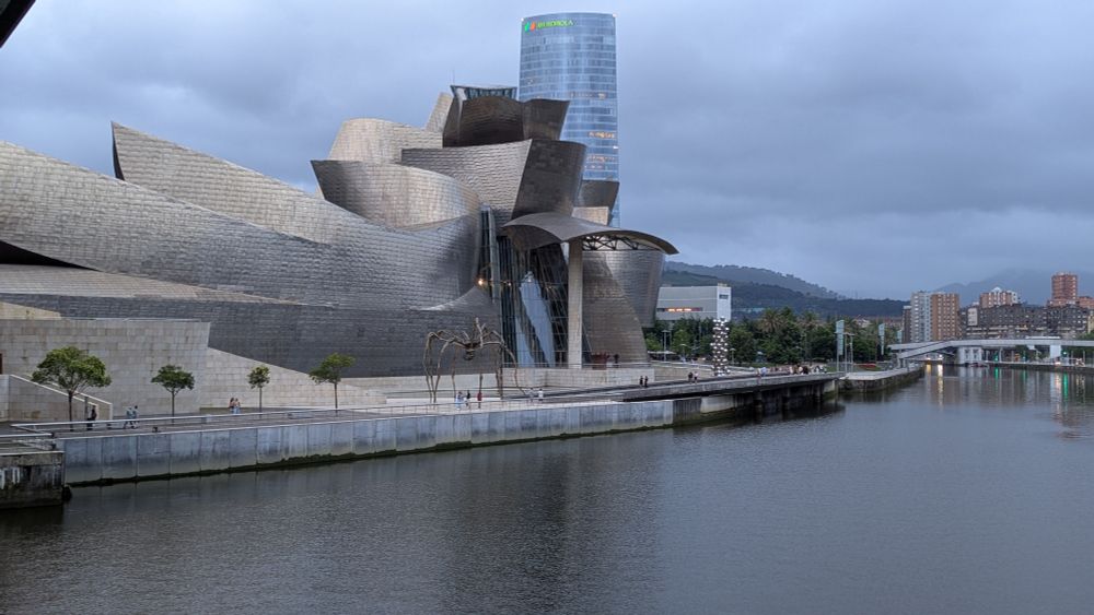 View of the Guggenheim museum in Bilbao
