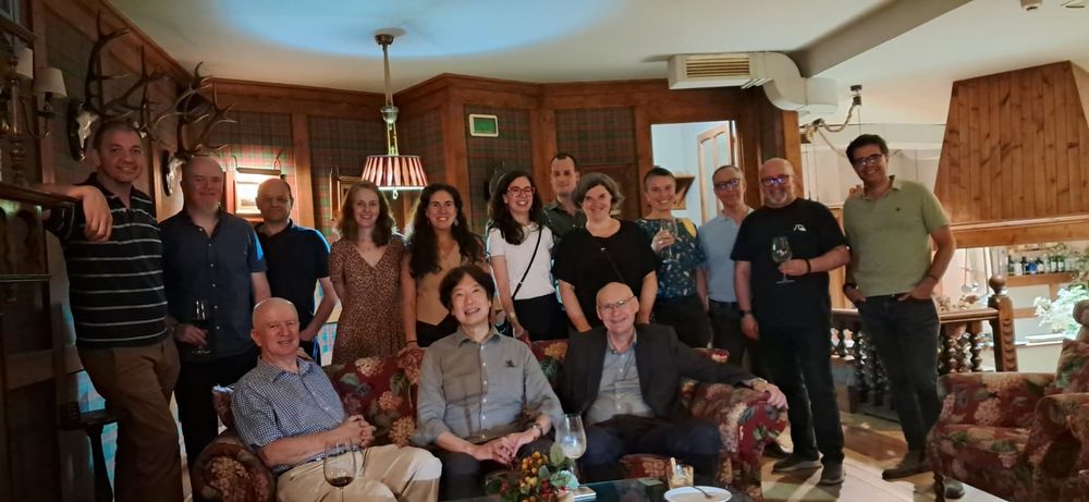 Group photo of some of the dinner at the food society on the night 2 of the carbohydrate "born to be bound" symposium 
