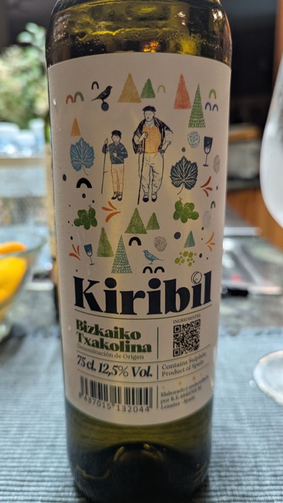 Lovely regional wine served in frozen big glasses