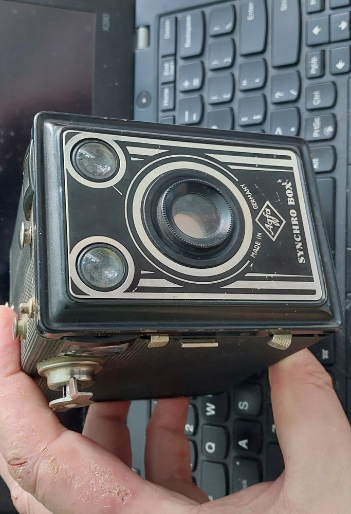 Agfa box camera, front