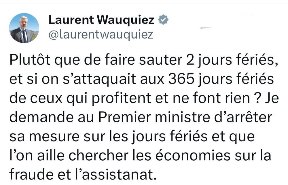 Pour Wauquiez, sur X 
