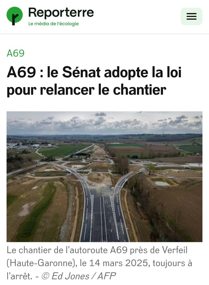 Le Sénat adopte une loi pour relancer le chantier