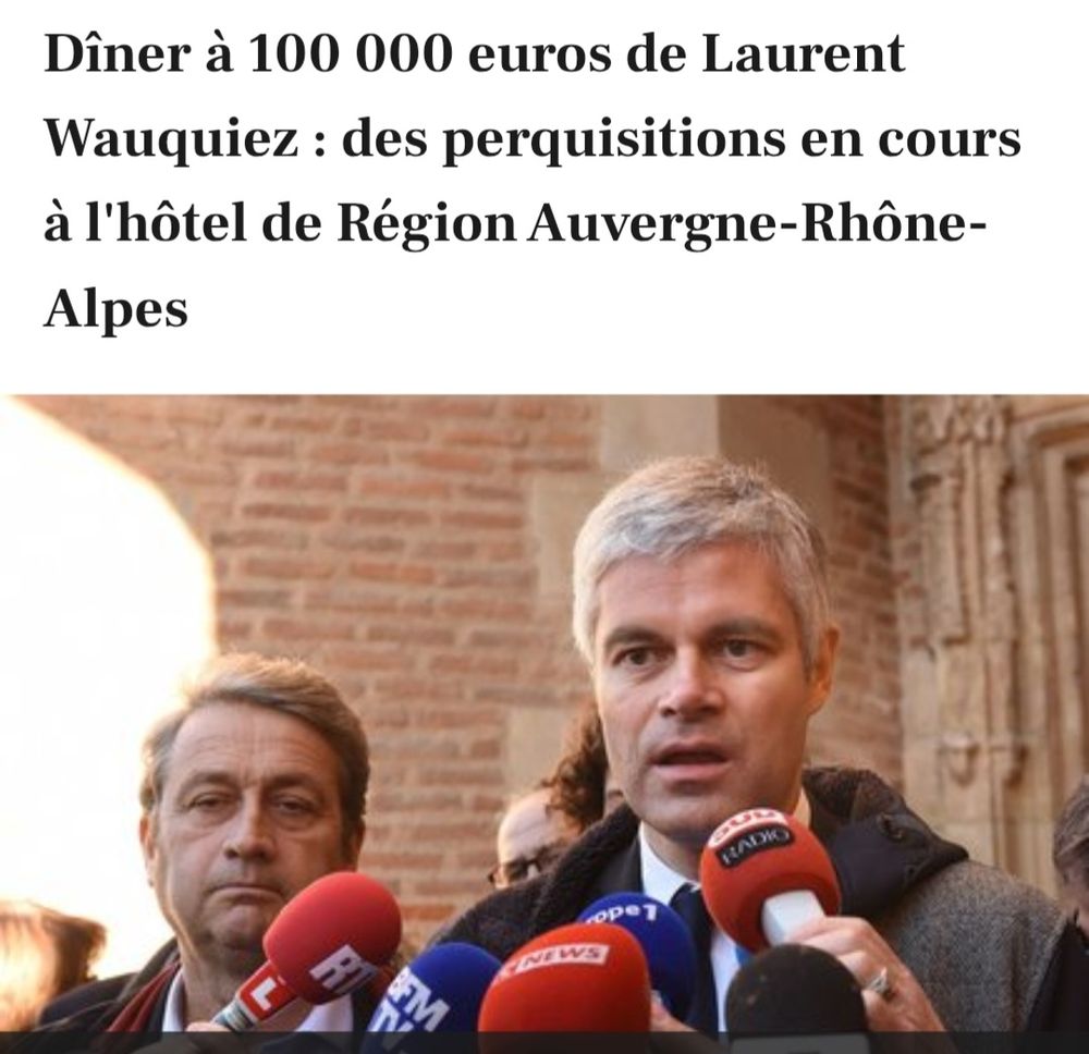 Le dîner à 100.000 € de Wauquiez 