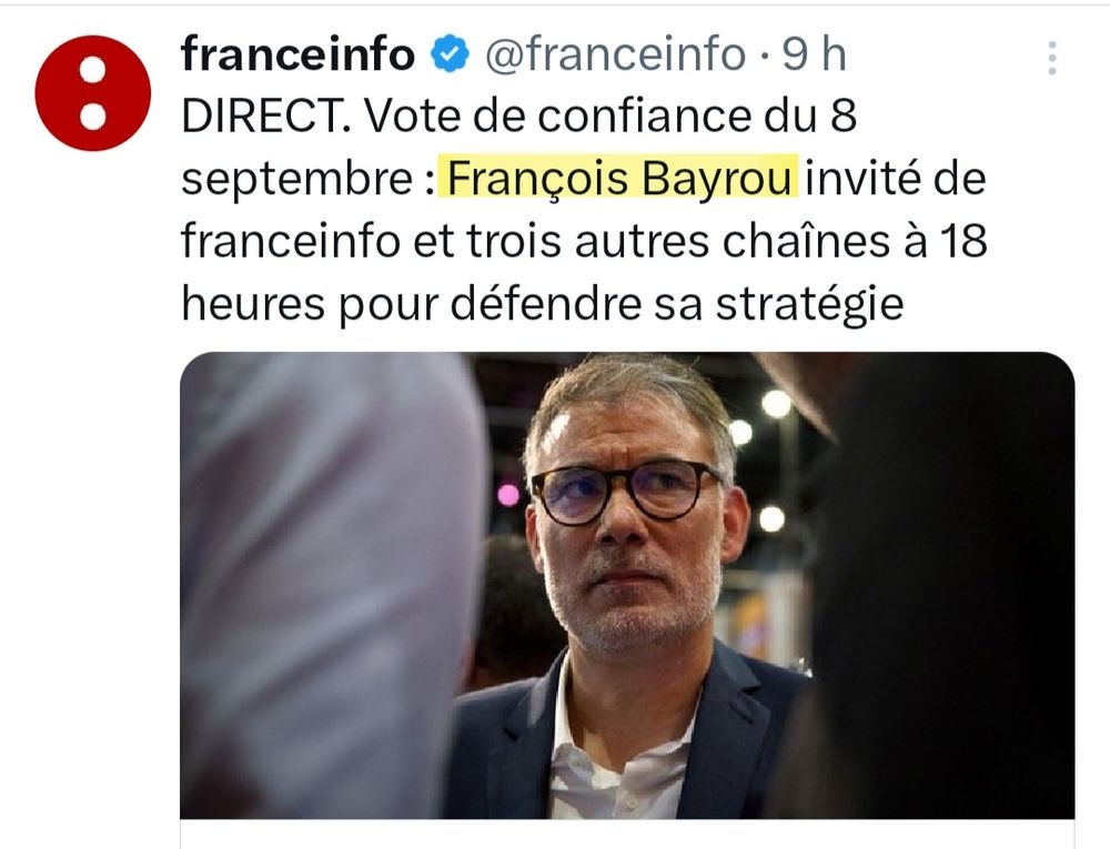 Article sur Bayrou illustré avec une photo de Faure 