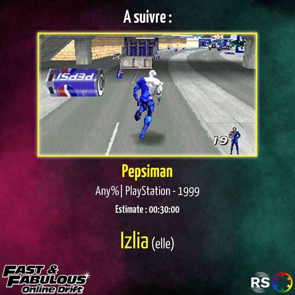 La run de Pepsiman par Izlia c'est dans quelques minutes !