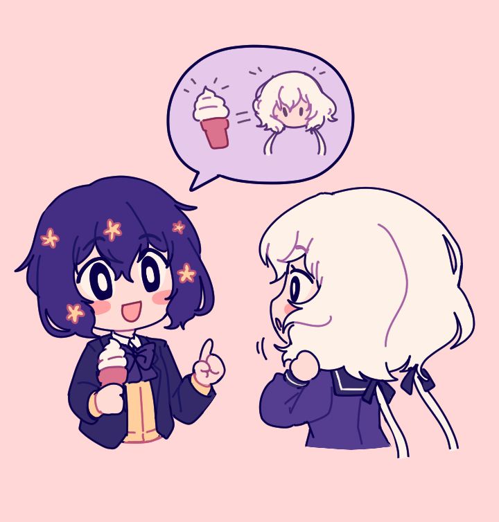 her hair looks like soft serve :)