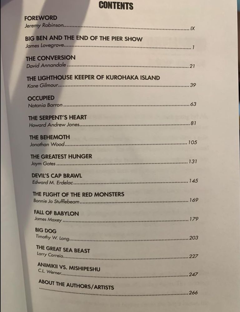 Screenshot of the current contents of Kaiju Rising.