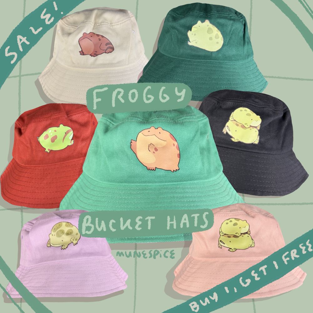 7 froggy bucket hats featuring frogs native to California 