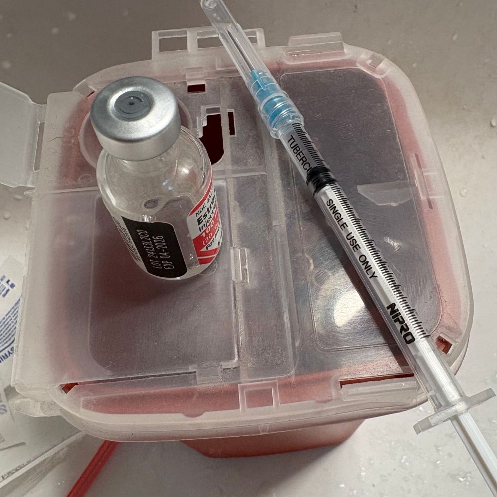 the damn hormone I’ve forgotten to put in me for like two days, I’m such a dumbass