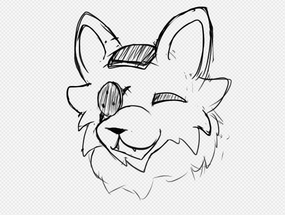 a sketch of Seam from Deltarune, he seems happy!