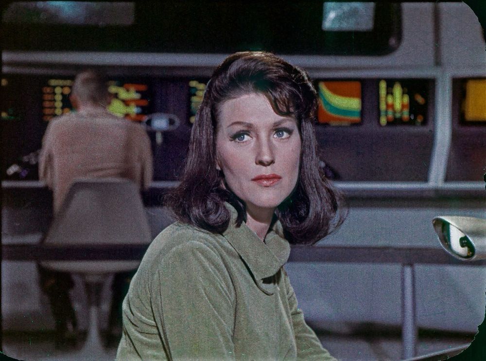Number One from the first Star Trek pilot, Majel Barrett