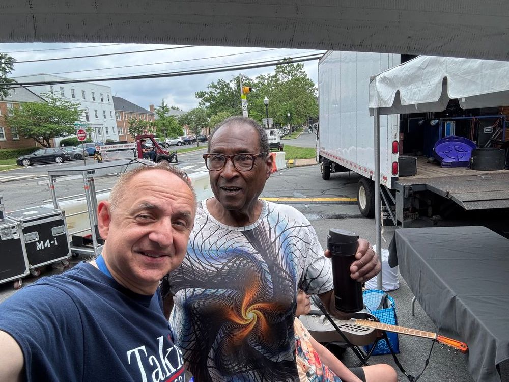 With Arlington's very own Blues Legend, Rick Franklin.