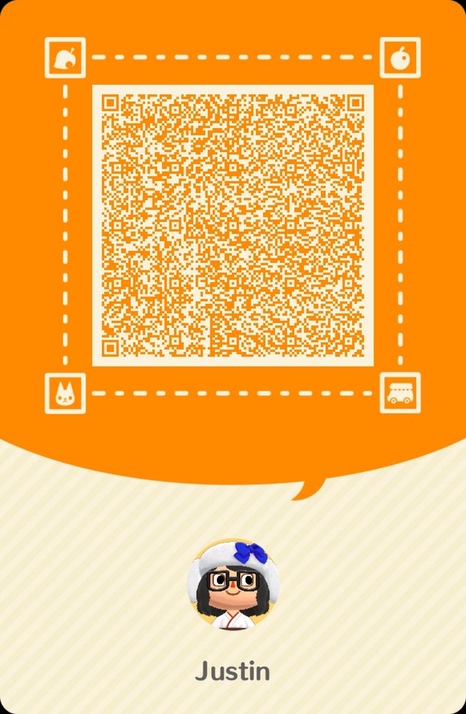 QR code for my character in Animal Crossing: Pocket Camp.