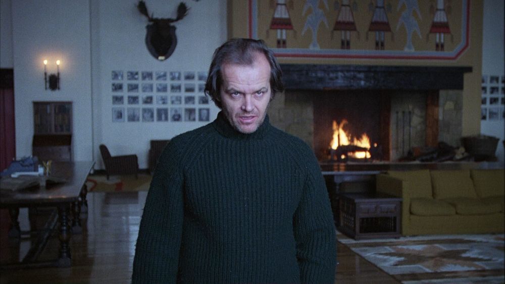 Jack Nicholson gradually going insane at the Overlook Hotel. The way one does. 
