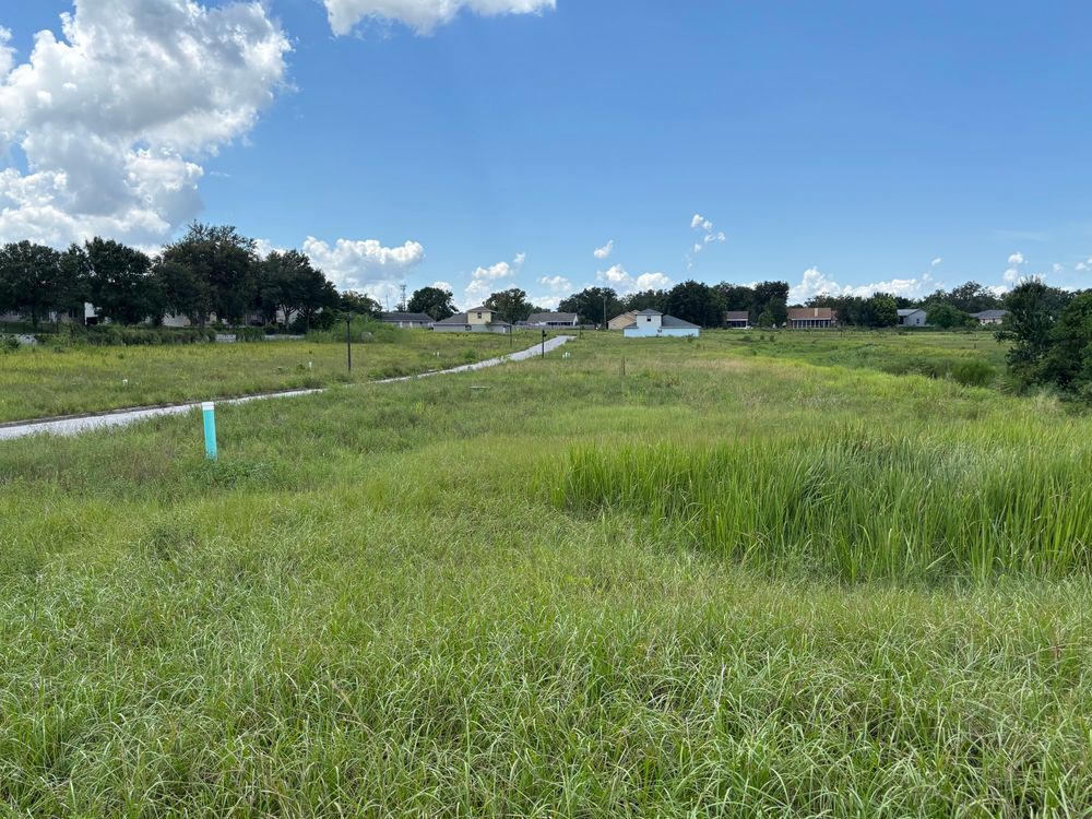 Abandoned, incomplete neighborhood with derelict infrastructure and model homes. Project collapsed sometime after 2017.