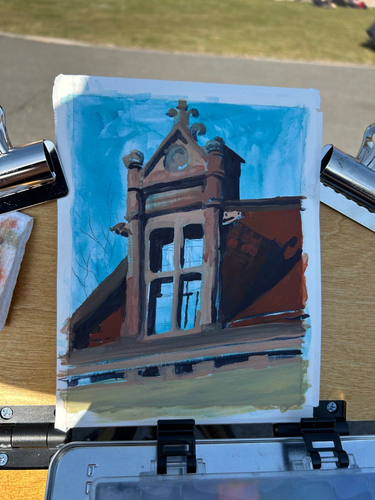 In progress shot of that painting 