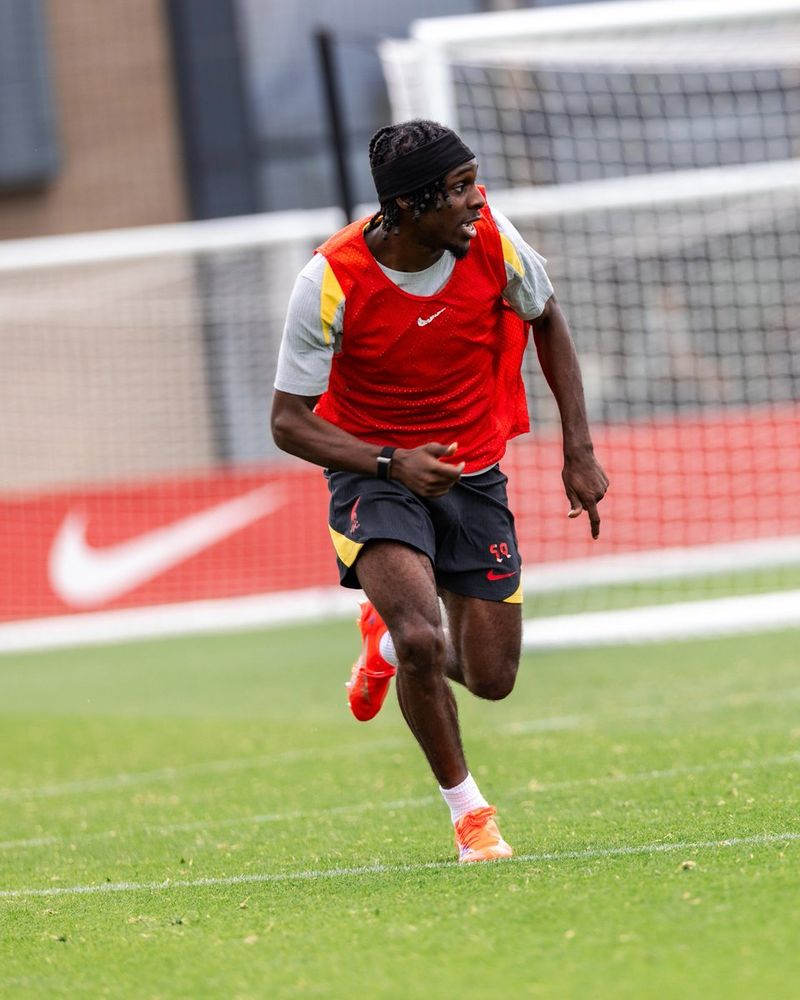 Jeremie Frimpong in training.