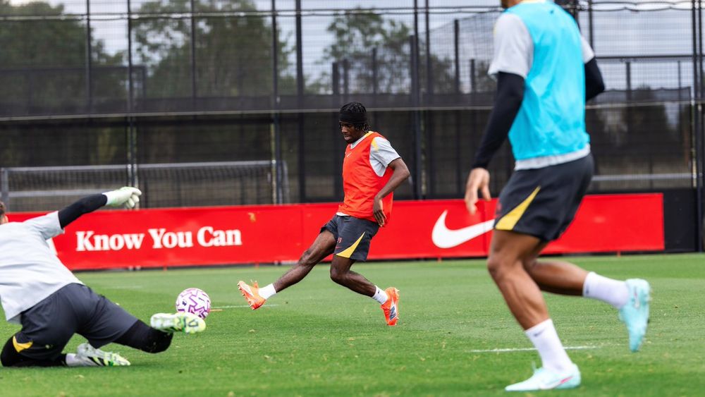 Jeremie Frimpong in training.