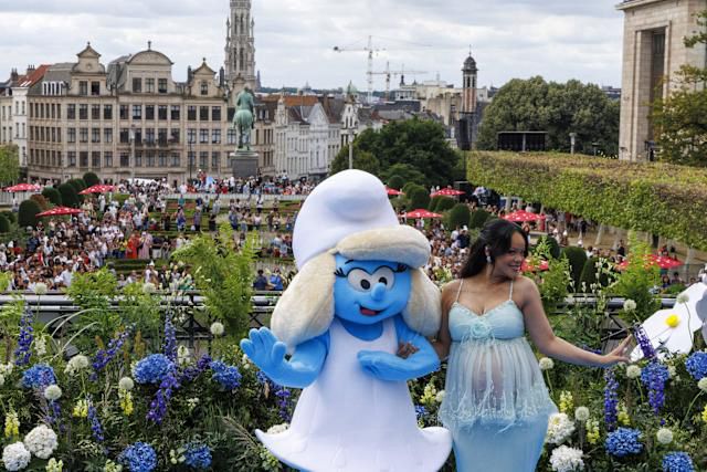 La Schtroumpfette et sa doublure voix Rihanna pour le film de l’été 