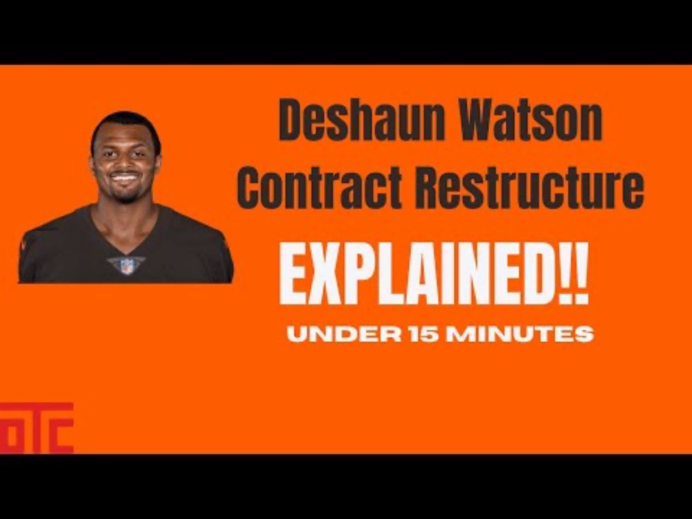 Deshaun Watson Restructure Explained