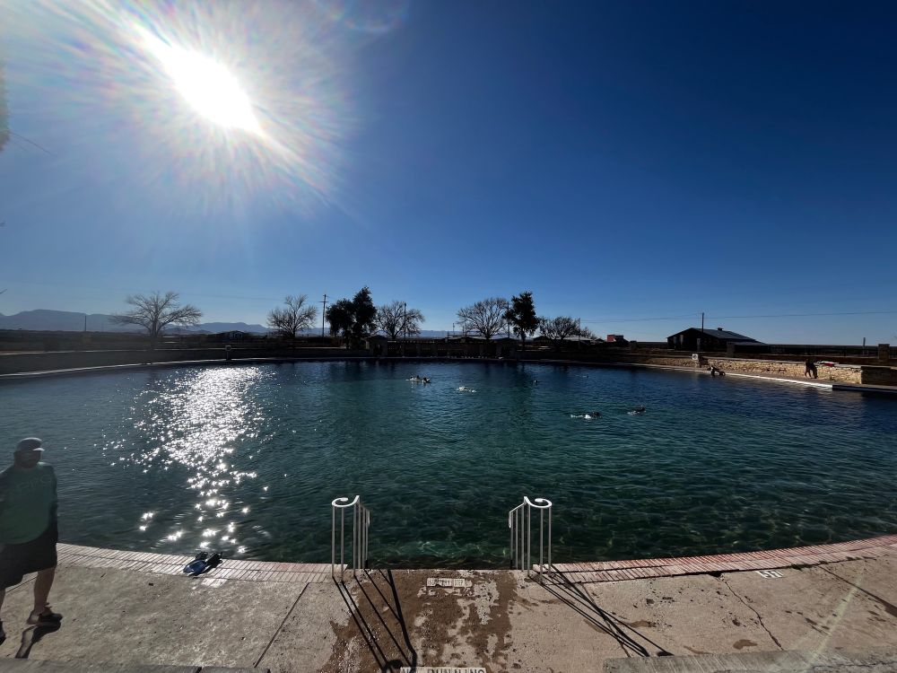 Photo of the spring fed pool at Balmoreah State Park