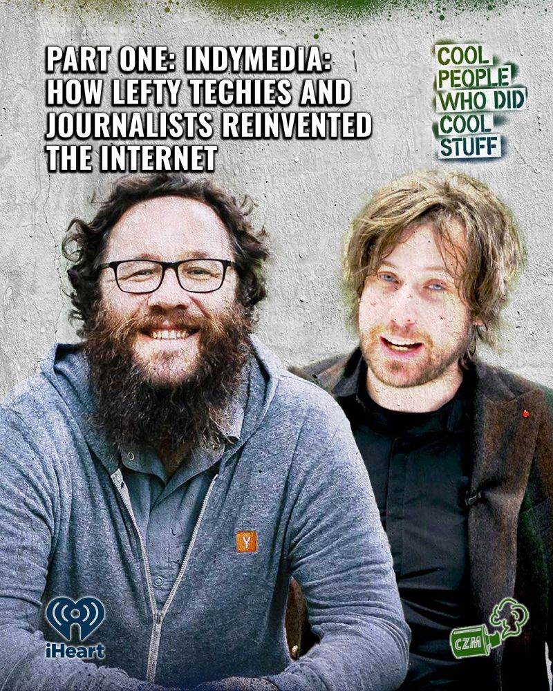 Margaret talks to Sarah Marshall about the Independent Media Centers that helped protesters build movements and changed how online communication happens.

@margaret.bsky.social ‪‪ ‪@yourewrongabout.bsky.social‬ @whysophiewhy.bsky.social

https://www.iheart.com/podcast/1119-cool-people-who-did-cool-96003360/episode/part-one-indymedia-how-lefty-techies-288597825/