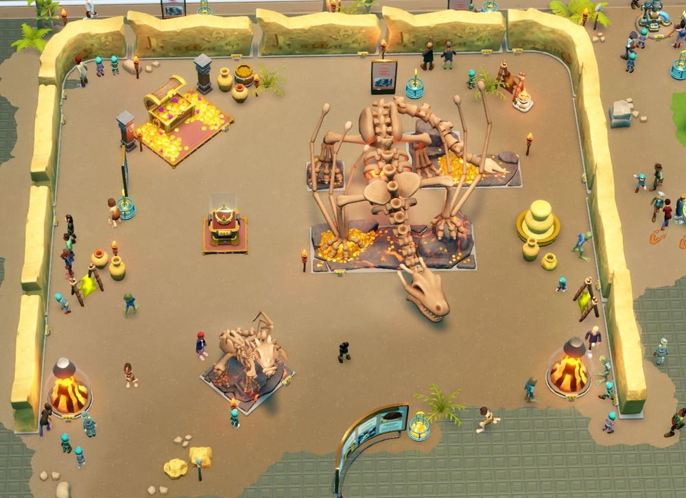 dragon lair made with cave wall in two point museum