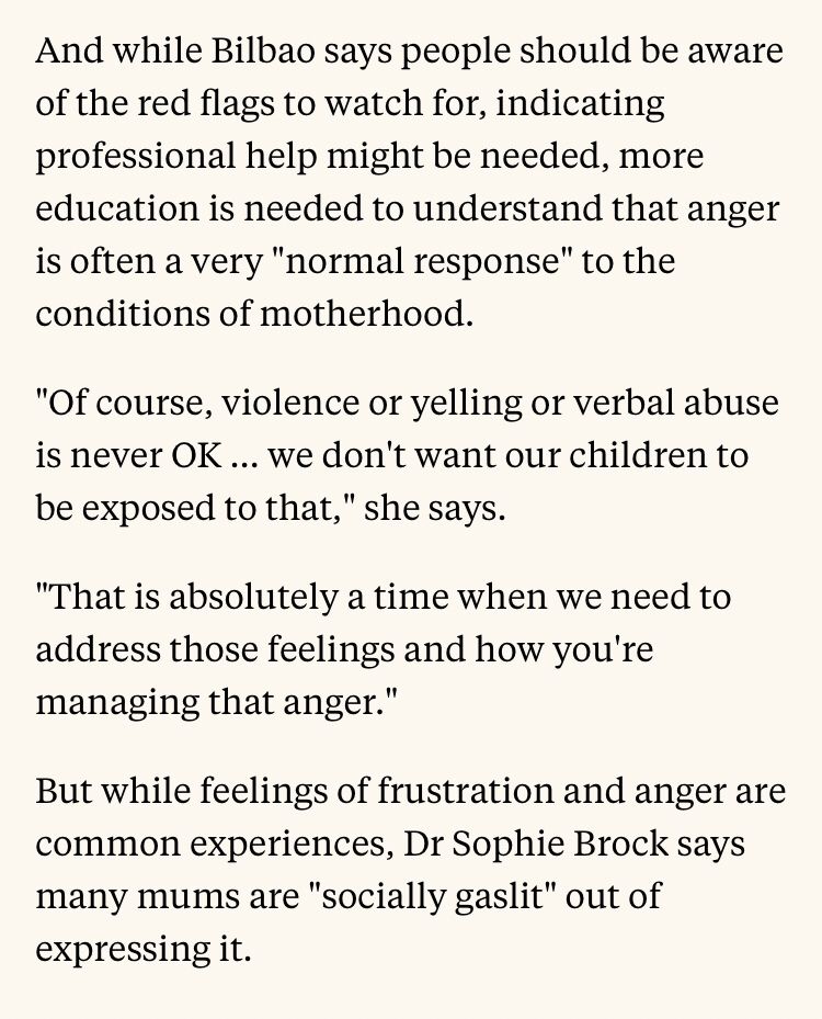 Parenting experts saying yelling or verbal abuse is never OK and also Mums are gaslit out of expressing their anger.
