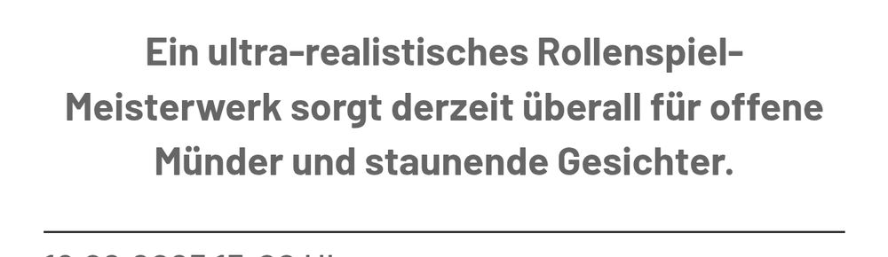 Vergesst Skyrim und The Witcher: Dieses ultra-realistische RPG sorgt für offene Münder

Screenshot clickbait Titelzeile PCgames.de