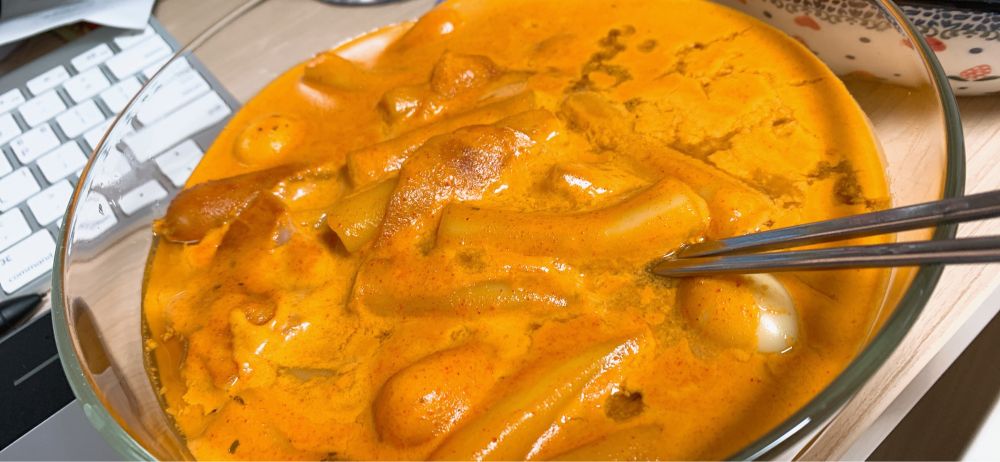 로제떡볶이.
