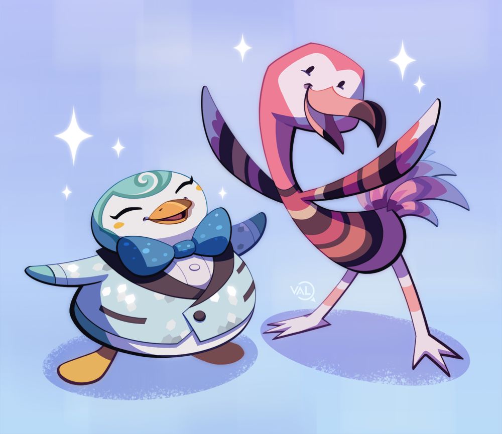 Peppy birbs! Sprinkle and Flora