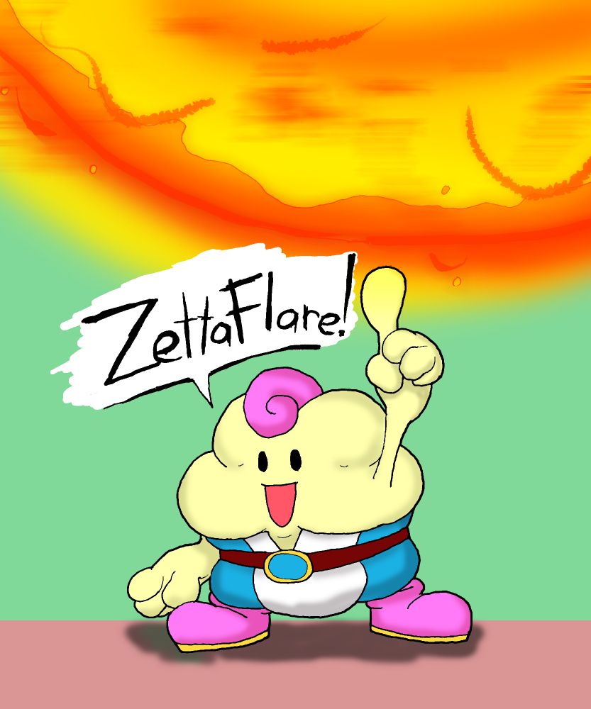 Mallow from Super Mario RPG CASUALLY casting Zettaflare.
Those who know, KNOW.